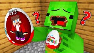 JJ Hide Inside KINDER SURPRISE To Prank Mikey in Minecraft (Maizen)