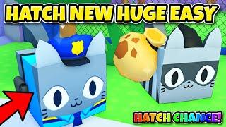 Hatch *New* HUGE POLICE CAT Fast By Doing This in Pet Simulator 99!