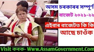 অসম বাজেট ২০২১-২২ বর্ষৰ, Full Details Assam Budget 2021-22 ll চাই লওঁক কি কি আছে বাজেটত এইবাৰ