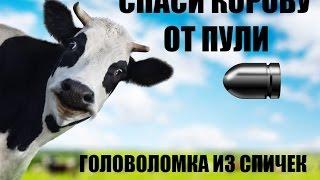 *Головоломка со спичками*. Корова и пуля