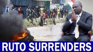 Breaking: Ruto finally surrenders