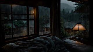 Cozy Bedroom with Gentle Rain Sounds - This Helps You Sleep Fast, Help You Focus and Relax