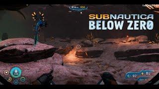 Subnautica Below Zero Spikey Trap eat's Lily Paddler Deep Lilypads Cave