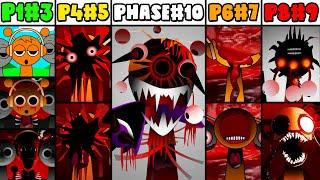 Phase 1 VS Phase 2 VS Phase 3 VS Phase 4 VS Phase 6 VS Phases 7-10 in Incredibox Sprunki (New Mod)