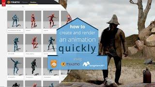 How to make animation quickly using Adobe Mixamo