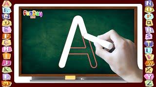 How to Write Letters for Children - Teaching Writing ABC for Preschool Toddlers & Kids - @FunDayKid