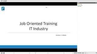 Job Oriented Training - IT Industry