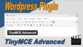 Wordpress plugin tinyMCE Advanced
