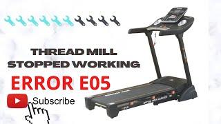 how to fix treadmill error e05  in home