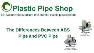 The Differences Between ABS Pipe and PVC Pipe