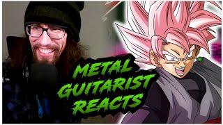 Pro Metal Guitarist REACTS: DBZ Dokkan Battle - PHY Goku Black Super Saiyan Rose Active Skill OST