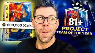 600K PACK OPENED! 81+ UPGRADE PACKS for PROJECT TOTY! - FC24 6pm FC Versus Content