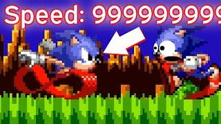 Sonic 1, but Sonic Runs at MAXIMUM SPEED?!  Sonic Forever Mods Gameplay