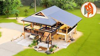 Elevated House Design - Modern FARM HOUSE 2 Bedroom - 135SQM.