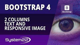 Bootstrap 4 Basics 2 Columns Text And Responsive Image