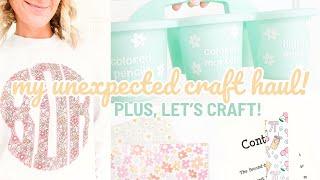 My Unexpected Craft Haul!  Plus, Let's Craft! | 2024 Cricut Craft Inspiration