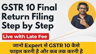 GSTR 10 Final Return | How to File GSTR 10 After Cancellation of GST Registration