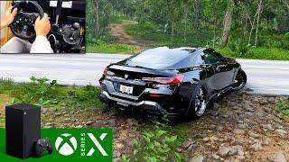 Forza Horizon 5 (Xbox Series X) BMW M8 Competition | Steering Wheel Gameplay