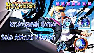 AM : Boruto Uzumaki (Karma) Solo Attack Mission || Naruto X Boruto Ninja Voltage