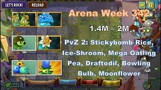 PvZ2 Arena Week 342 - Buttercup Tournament - Using Low Level Plants (1.4M - 2M) - Gameplay