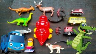 Hunting Toys Evo 2 Godzilla, crocodile, giraffe, dinosaur, Tayo, train Thomas, elephant, megalodon