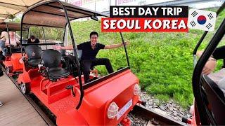 NAMI ISLAND  Day Trip From Seoul South Korea You Must Do! GANGCHON RAIL BIKE PARK | PETITE FRANCE