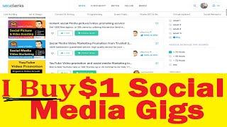 How to Buy $1 Social Media Marketing Services at SEOClerks - Review
