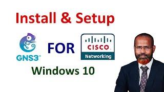 how to setup gns3 and iso image for CCNA in windows 10