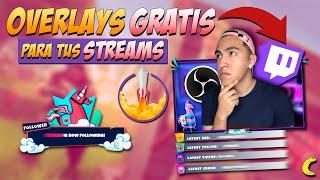 Como Agregar Overlays y Alertas GRATIS para TWITCH en OBS Studio | Streamelements 2021 | thehuerta90