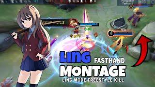 NEW LING MODE FREESTYLE KILL | FASTHAND LING TIKTOK KIORA SENPAI - MOBILE LEGENDS