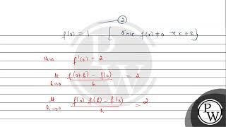 A functionf : R → R satisfies the equation f(x + y) =&#....