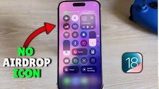 How to remove airdrop from iphone control center ios 18