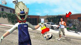 Franklin Shinchan Kidnapped By Ice Cream Uncle in GTA 5 !