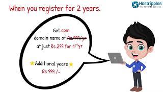 Buy .com Domain Name at Rs. 299 | Cheap .com Domain Name for Website | .com Domain Registration