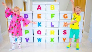 Learn The Alphabet | English Alphabet ABC for Kids with Gaby and Alex