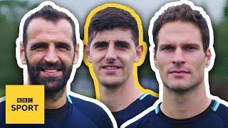 Can the Chelsea keepers do this NFL challenge? | BBC Sport