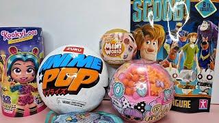 ZURU Anime Pop, Tsum Tsum, Scooby doo MYSTERY SURPRISE EGGS TOYS UNBOXING ASMR NO Talking Video