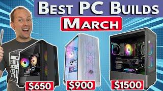  1440P Gaming is Cheap!  $650 & $900 1440p Build, $1500 4K | Best PC Build 2024 March