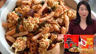 DON'T SHARE THIS SECRET RECIPE WITH OTHERS Finger-Licking GOOD Korean Ramen Shrimp Chips Snack Hack