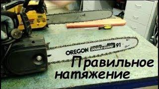Как правильно натягивать цепь электро или бензопилы/How to properly pull chain on the chainsaws