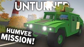 Armored Humvee Mission! (Unturned Survival Roleplay #10)