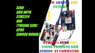 HOW TO  SEND SMS USING TYNISINE GSM/GPRS SIM900 MODULE WITH STM32 || HAL || CUBEMX || KEIL uVISION.