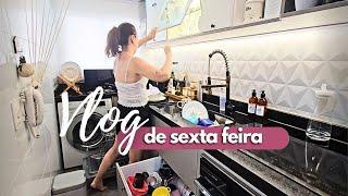 Vlog de sexta feira| fiz uma sobremesa | Organizei  a cozinha | promoções da Black Friday!