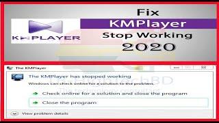 How to fix KMPlayer Stopped working | Solved this problem 100% WORKING 2020