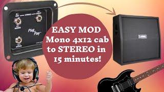 Amplified Parts Plug N Play Plate | Convert Mono Guitar Cabinets to Stereo | So easy, even I did it.