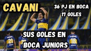 Todos los goles de Edinson Cavani en Boca