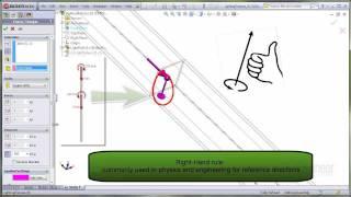 SolidWorks Simulation - Beam Torque and Right-Hand Rule