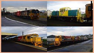 Busy Afternoon at Hamilton's Frankton station (ft. DC, DFB, DL & DSJ locomotives) ~ 14/06/2024 (HD)