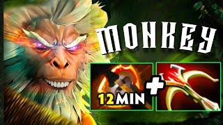 Insane 12Mins Battle Fury Monkey King 22Kills Daedalus One Shot Damage Dota 2