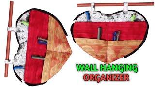 how to make wall hanging organizers with pocket at home Anamika tutorials